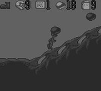 une photo d'Ã©cran de The Pagemaster sur Nintendo Game Boy